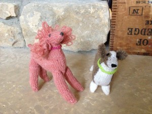 Teal's knit dogs