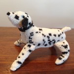 Teal's knit dalmatian